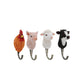 Tête d'animal de ferme au crochet design Esschert