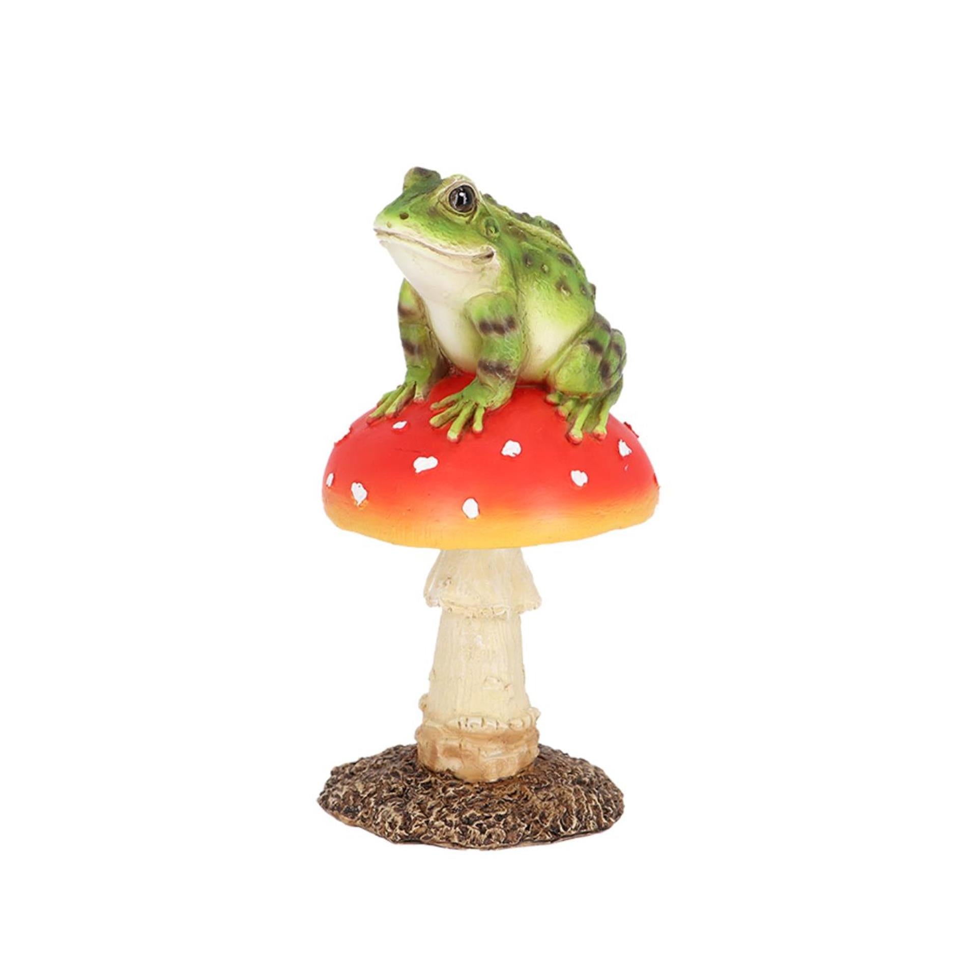 Amanite mouche design Esschert avec grenouille