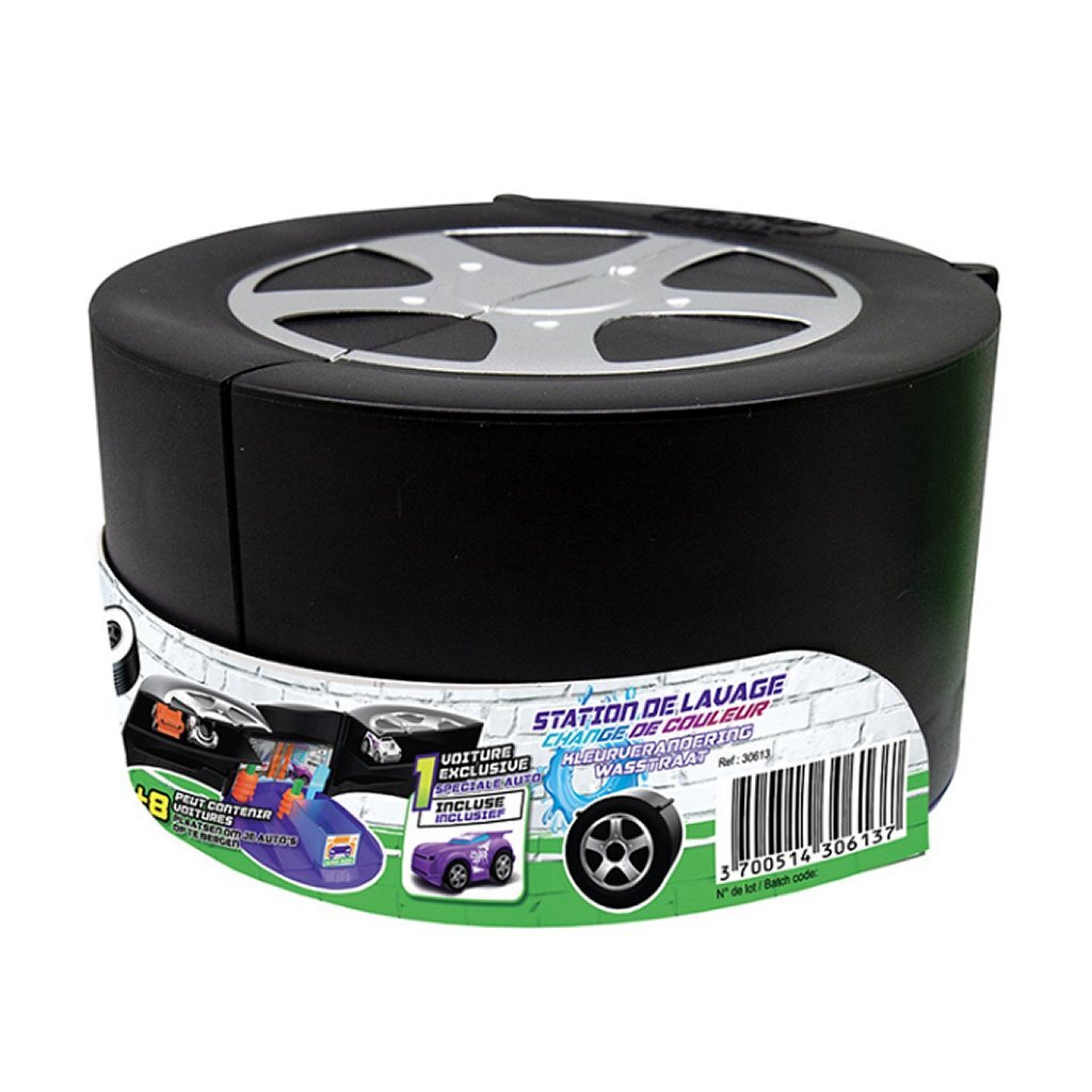 Jouets de base micro roues lavage de voiture ou arrêt au stand avec véhicule