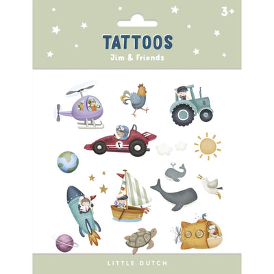 Petits tatouages hollandais Jim Friends