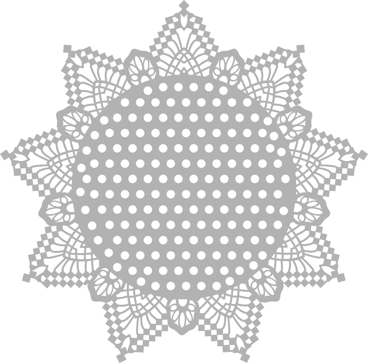 Vaessen creative • pochoir masque 30x30cm points avec bords