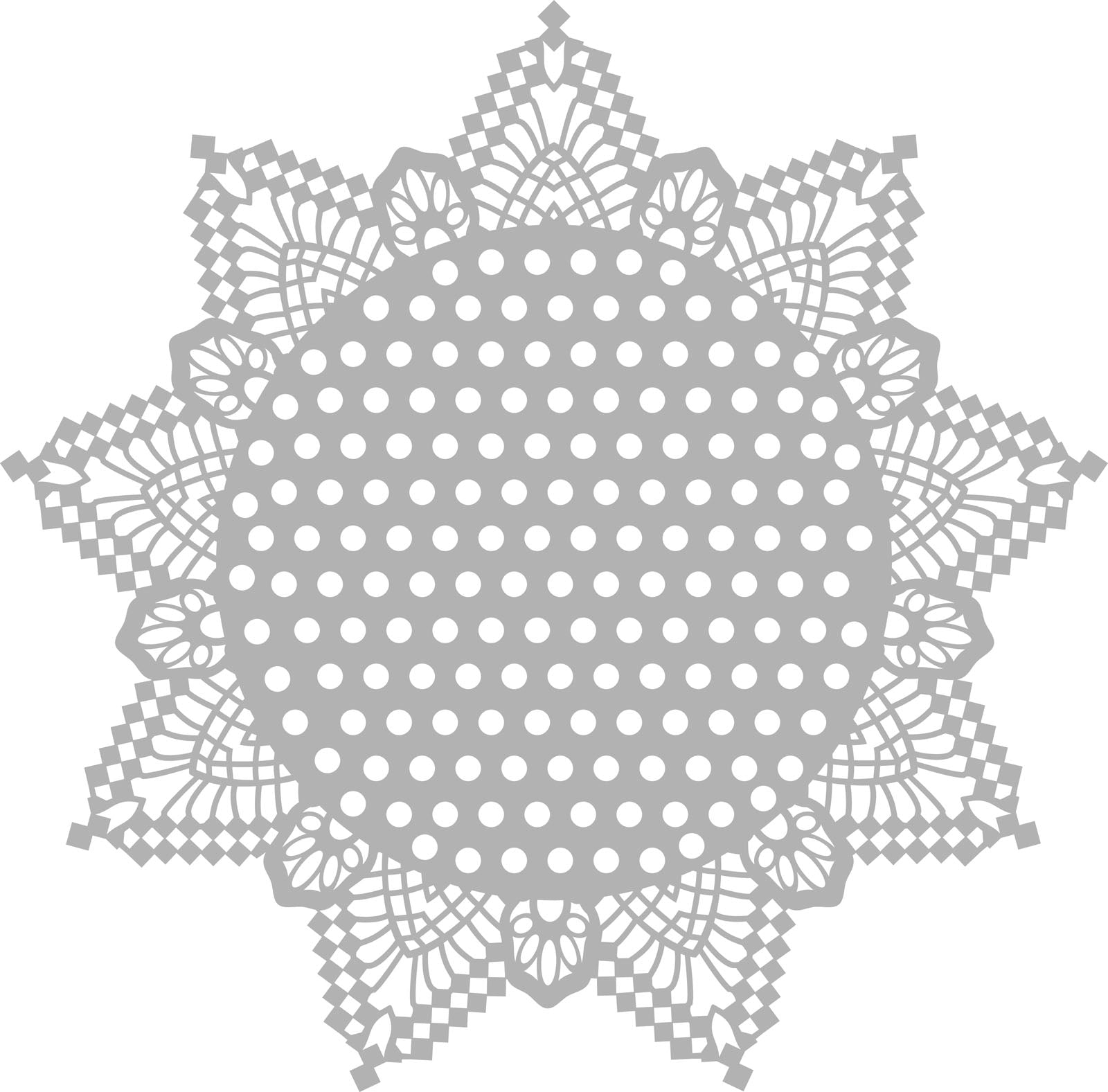 Vaessen creative • pochoir masque 30x30cm points avec bords
