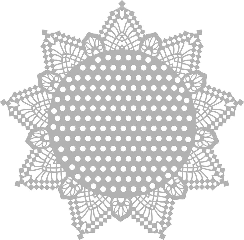 Vaessen creative • pochoir masque 30x30cm points avec bords