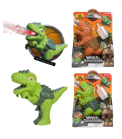 Monde des dinosaures dinopistool avec du spray et de la lumière et du son