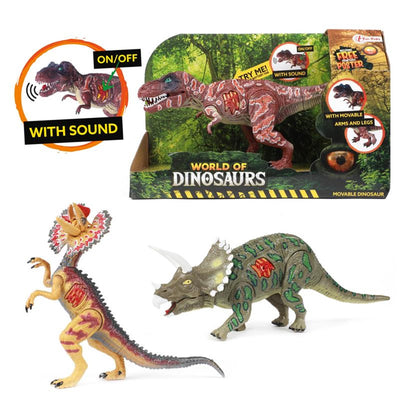 World of Dinosaures Dilophosaurus, mobile avec du son