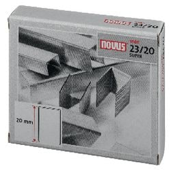 Agrafes novus argent 23 20 métal 1 000 pièces 170 feuilles