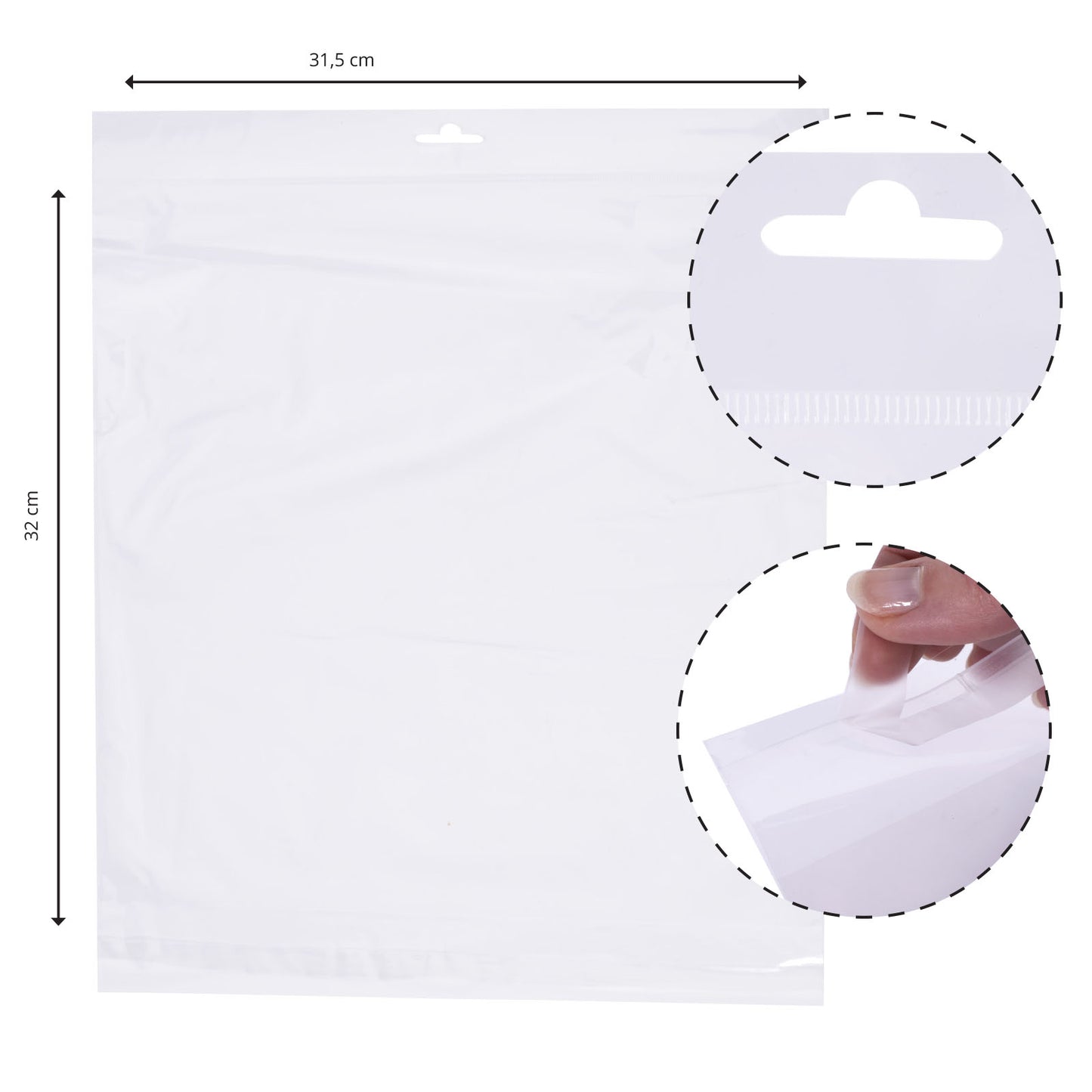 Vaessen creative • sachet d'étiquettes 31,5x32cm 12x12 50pcs