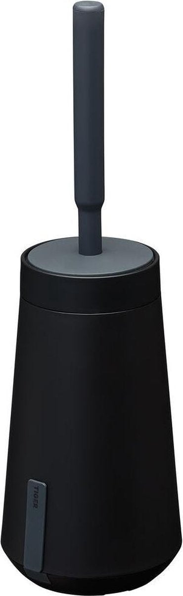 Tiger tess - brosse WC avec support - à poser ou à suspendre - ruban adhésif 3m - avec brosse swoop® flexible - noir anthracite