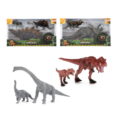 Monde de la mère de Dinosaur avec un enfant Stegosaurus