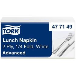 Serviettes Tork blanches 2 couches 200 pièces