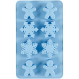 Moules en silicone Creativ company, cristaux de glace et homme à biscuits, h : 2,5 cm, l : 3 cm, l : 4,5 cm, 12,5 ml, 1 pièce - afbeelding 1