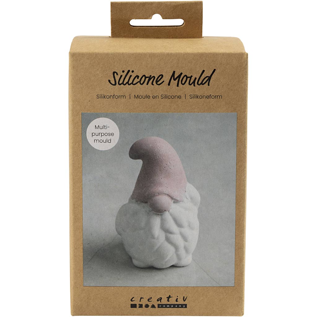 Moule en silicone Creativ company, Père Noël, h: 10 cm, l: 6,5 cm, transparent mat, 1 pièce 1 boîte