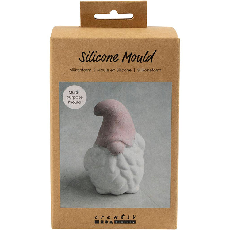 Moule en silicone Creativ company, Père Noël, h: 10 cm, l: 6,5 cm, transparent mat, 1 pièce 1 boîte