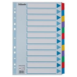 Onglets a4 carton esselte 12 pièces