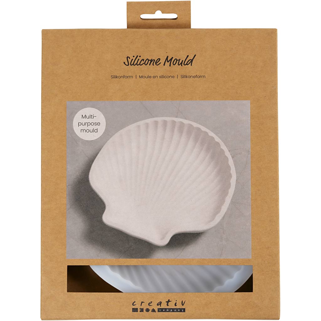 Moules en silicone Creativ company, coquille de moule, h : 2,5 cm, l : 14,5 cm, l : 14 cm, 1 pièce