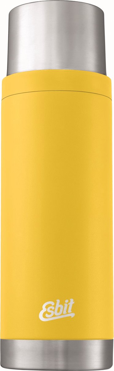 Bouteille thermos sculpteur Esbit - 1l - jaune soleil - acier inoxydable - 2 tasses