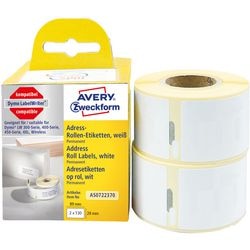 Avery Zweckform étiquettes d'adresse AS0722370 blanc permanent
