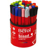 Berol Sift, D 10 mm, épaisseur de ligne 1-1,7 mm, différentes couleurs, 42 pièces 1 boîte