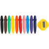 Crayons de cire Giotto, l: 7 cm, d 11 mm, 10 pièces 1 boîte