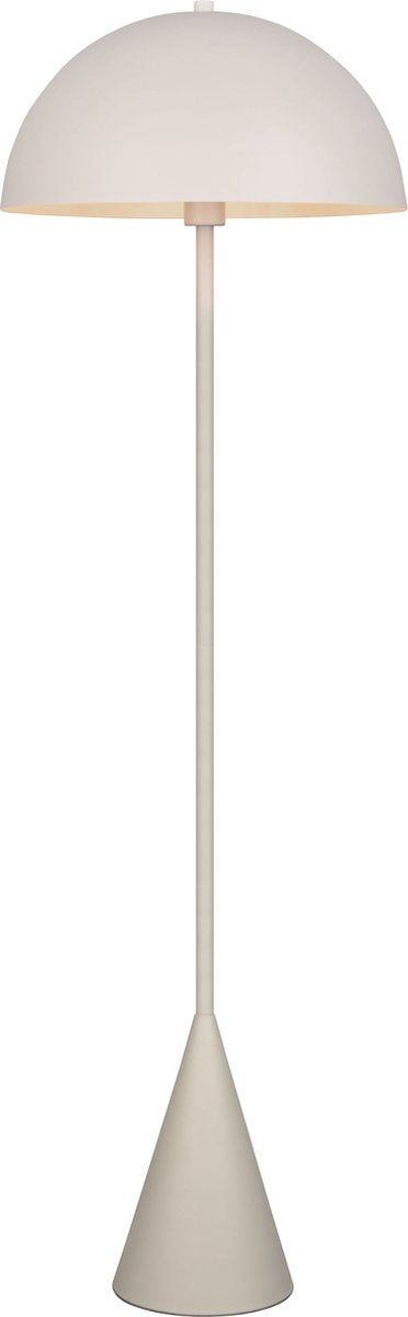 Trio alfie - lampadaire - gris chaud - excl. 1x e27 4,9 w - interrupteur au pied - passez au vert