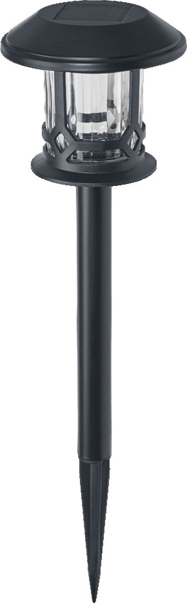 Ledvance smart+ piquet de jardin extérieur Bluetooth à énergie solaire, avec lumière blanche réglable (3000 k-6500 k) + lumière colorée, peut être utilisé sans électricité, autonomie jusqu'à huit heures, indice de protection IP44, noir