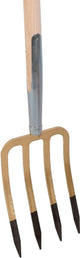 Outils Talen – fourchette à broche – 4 dents – manche en frêne – 85 centimètres