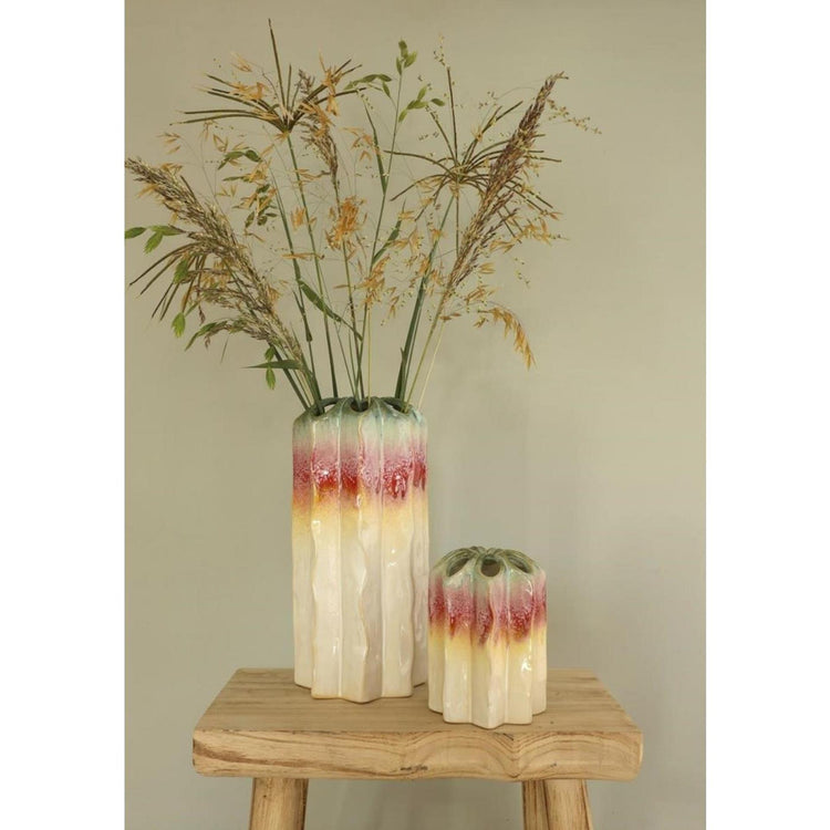 Idées vase coquelicot arc-en-ciel 4 saisons s 10,5x10,5x15cm