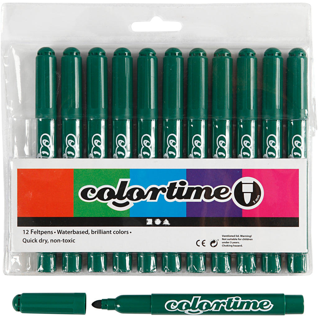 Marqueurs jumbo vert foncé, 12e.