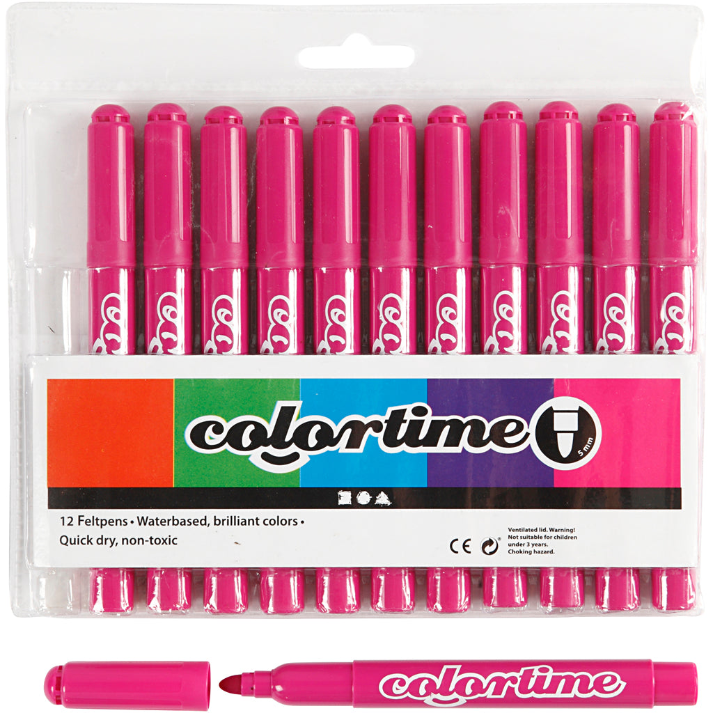 Marqueurs Jumbo rose, 12e.