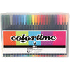 Feutres fins Colortime, épaisseur de trait 0,6-0,7 mm, différentes couleurs, 24 pièces, 1 boîte