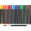 Feutres fins Colortime, épaisseur de trait 0,6-0,7 mm, différentes couleurs, 24 pièces, 1 boîte
