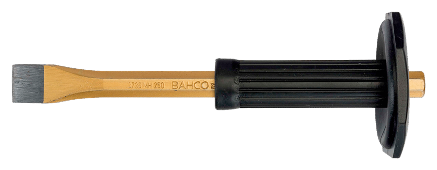 Bahco burin à froid plat 400mm protection des mains