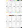 Stylo à dessin Creativ company, largeur de trait 1+8 mm, couleurs pastel, couleurs standard, 24 pièces 1 boîte