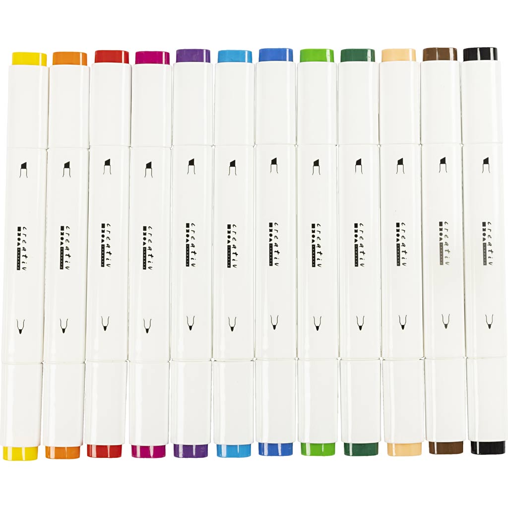 Creativ Company Drawing Pen Standard Colors, 12st.