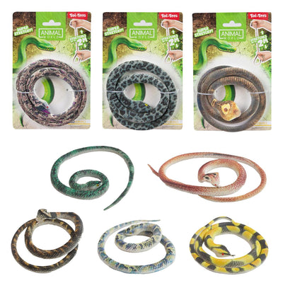 Toi-toys monde animal serpent réaliste 60cm