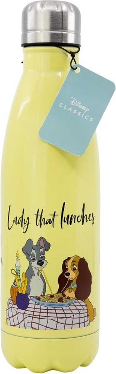 Bouteille d'eau en métal Storline Disney Lady et le Clochard