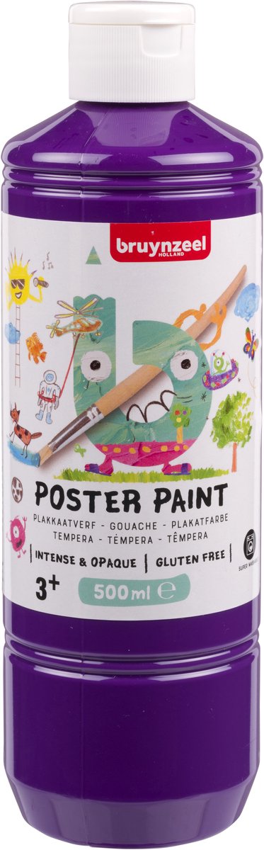 Bruynzeel • peinture pour affiches gouache 500ml violet