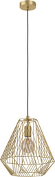 Lampe à suspension style Eglo - e27 - ø 33 cm - or