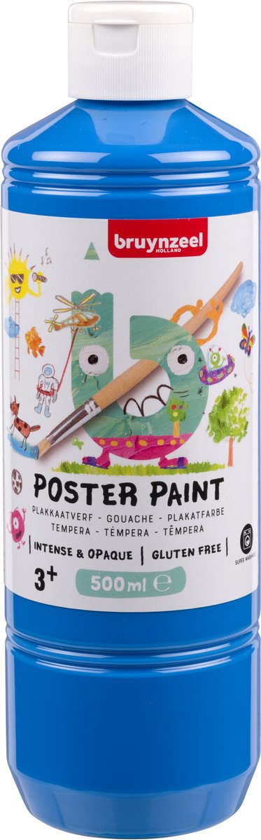 Bruynzeel • gouache pour affiches 500ml bleu clair