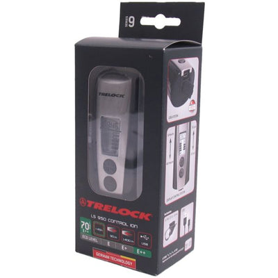 Trelock Phare LS950 Control Ion 70 Lux Support inclus