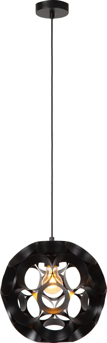 Lucide hannelore - suspension - ø 30 cm - 1xe27 - noir
