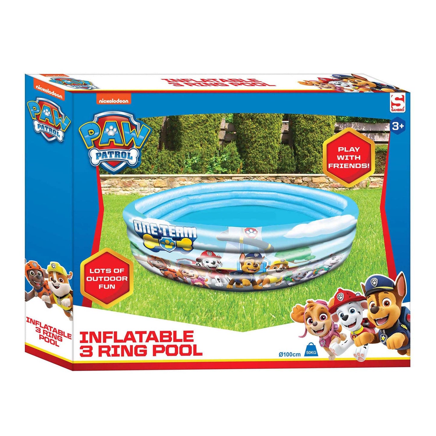 Sambro Piscine à 3 rings patrouille, 100 cm