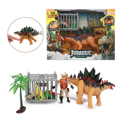 Coffret de jeu Stégosaure du monde des dinosaures