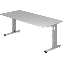 Bureau Bach Hammerer Fox 19 5 180x80cm aggloméré mélaminé gris