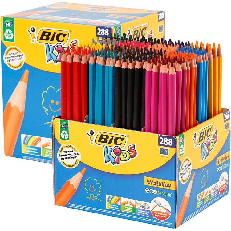 Https : www.cchobby.nl bic-evolution-colored-pencils-l-17-5-cm-fill-3-mm-various-colors-288-piece-1-box