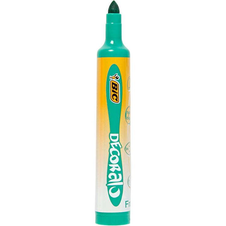 BIC Decoralo Jumbo marqueurs, épaisseur de ligne 4 mm, différentes couleurs, 30 pièces 1 boîte