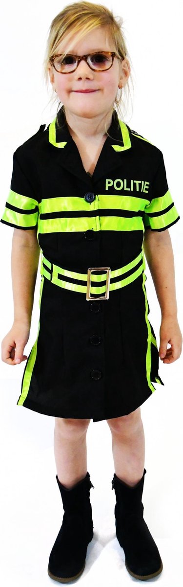 Rubies Rubie's déguisement de police filles noir vert fluo taille 140