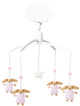 Mobile musical lapin rose