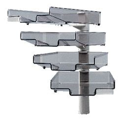 Corbeilles à courrier Hansa Styro forme colonne TRT5880 gris
