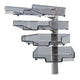 Corbeilles à courrier Hansa Styro forme colonne TRT5880 gris